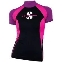 Scubapro T Flex Rashguard UPF 80 Kurzarm Damen Graphite XS Scubapro T Flex Rashguard UPF 80 Kurzarm Damen Graphite XS