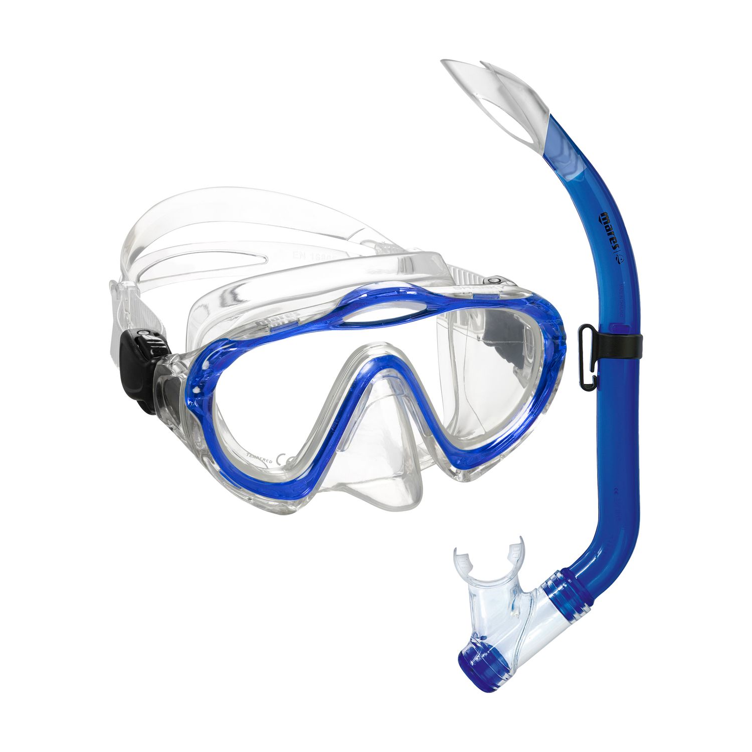 Mares SHARKY Combo Maske und Schnorchel  Farbe:  BLUE REFLEX CLEAR