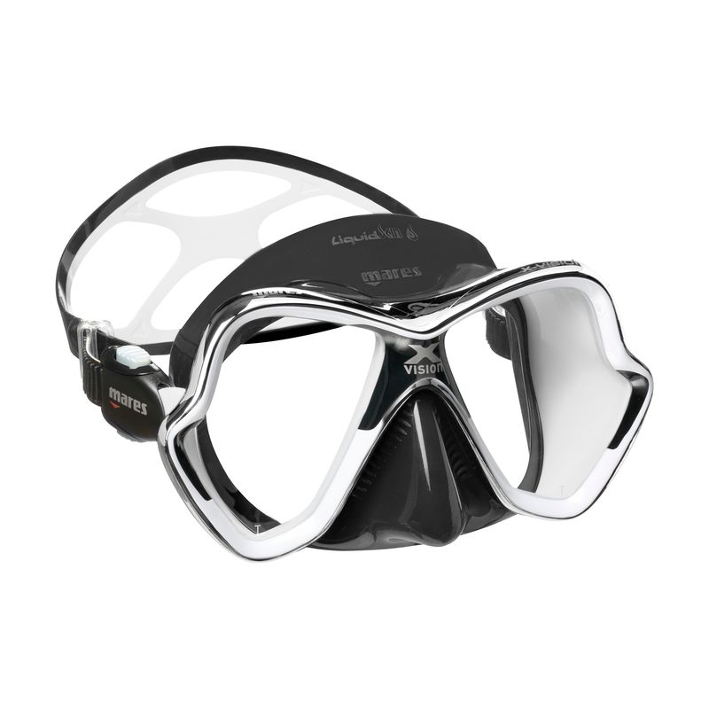 Mares X-VISION LiquidSkin Chrome Maske Farbe: CLEAR WHITEBLACK WHITE BLACK Mares X-VISION LiquidSkin Chrome Maske Farbe: CLEAR WHITEBLACK WHITE BLACK