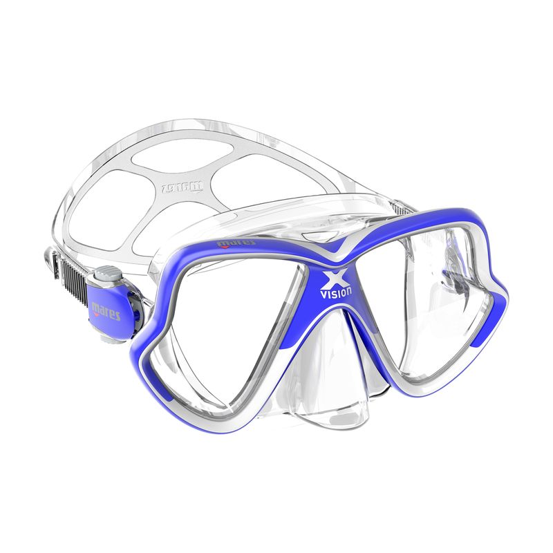 Mares X-VISION MID 2.0 Maske Farbe: BLUE WHITE CLEAR Mares X-VISION MID 2.0 Maske Farbe: BLUE WHITE CLEAR