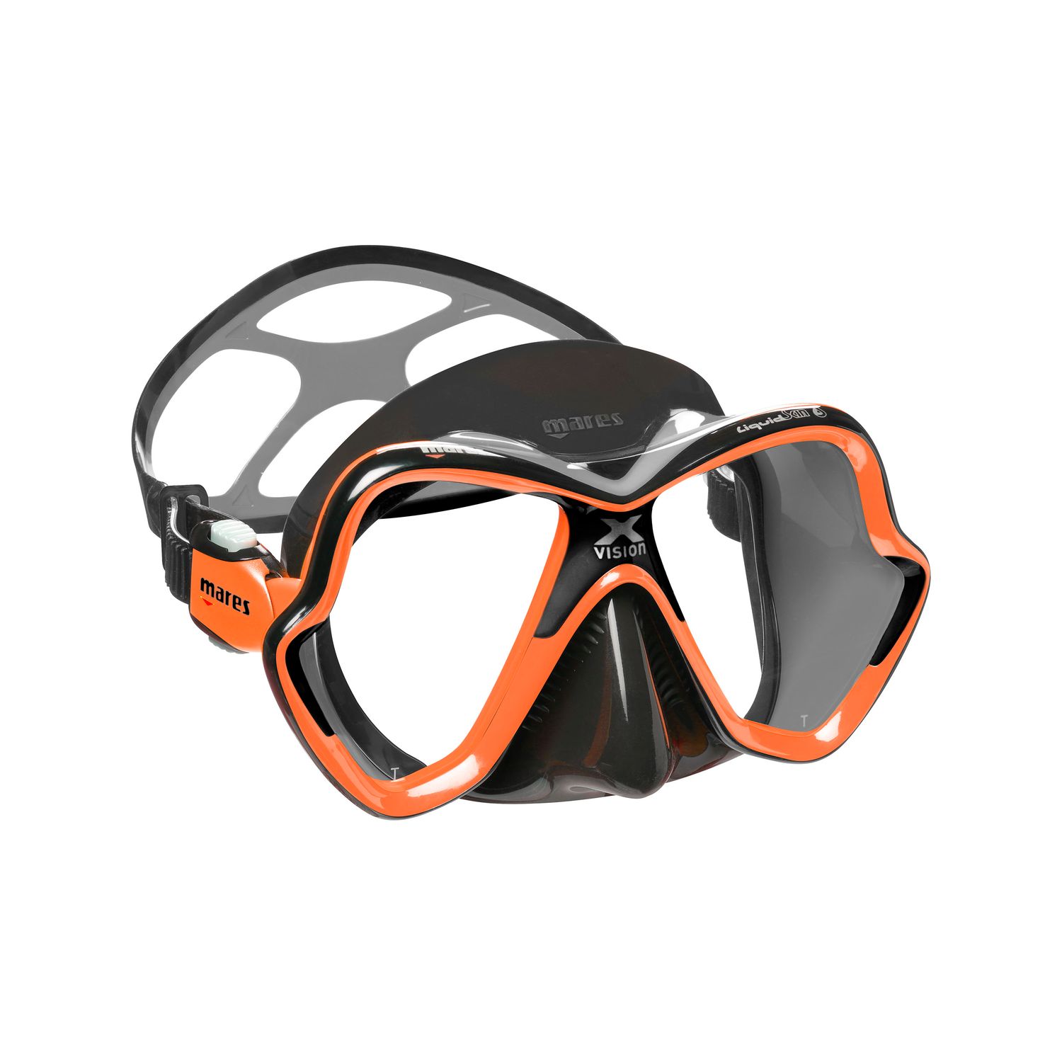 Mares X-VISION ULTRA LS Maske Farbe: CLEAR ORANGE BLACK DARK GREY