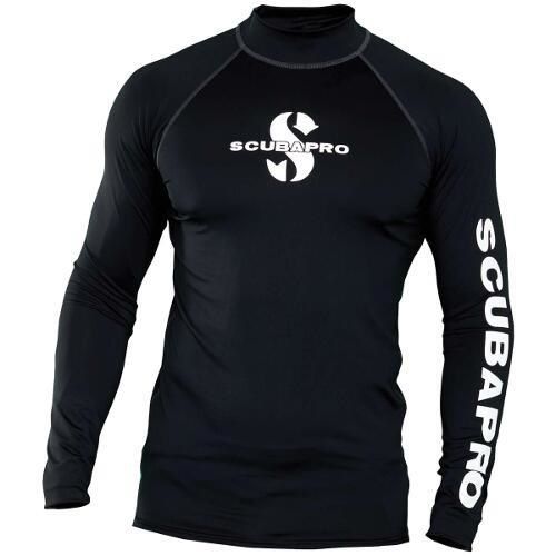 Scubapro Black Rash Guard Langarm Herren UPF50 2XL Scubapro Black Rash Guard Langarm Herren UPF50 2XL
