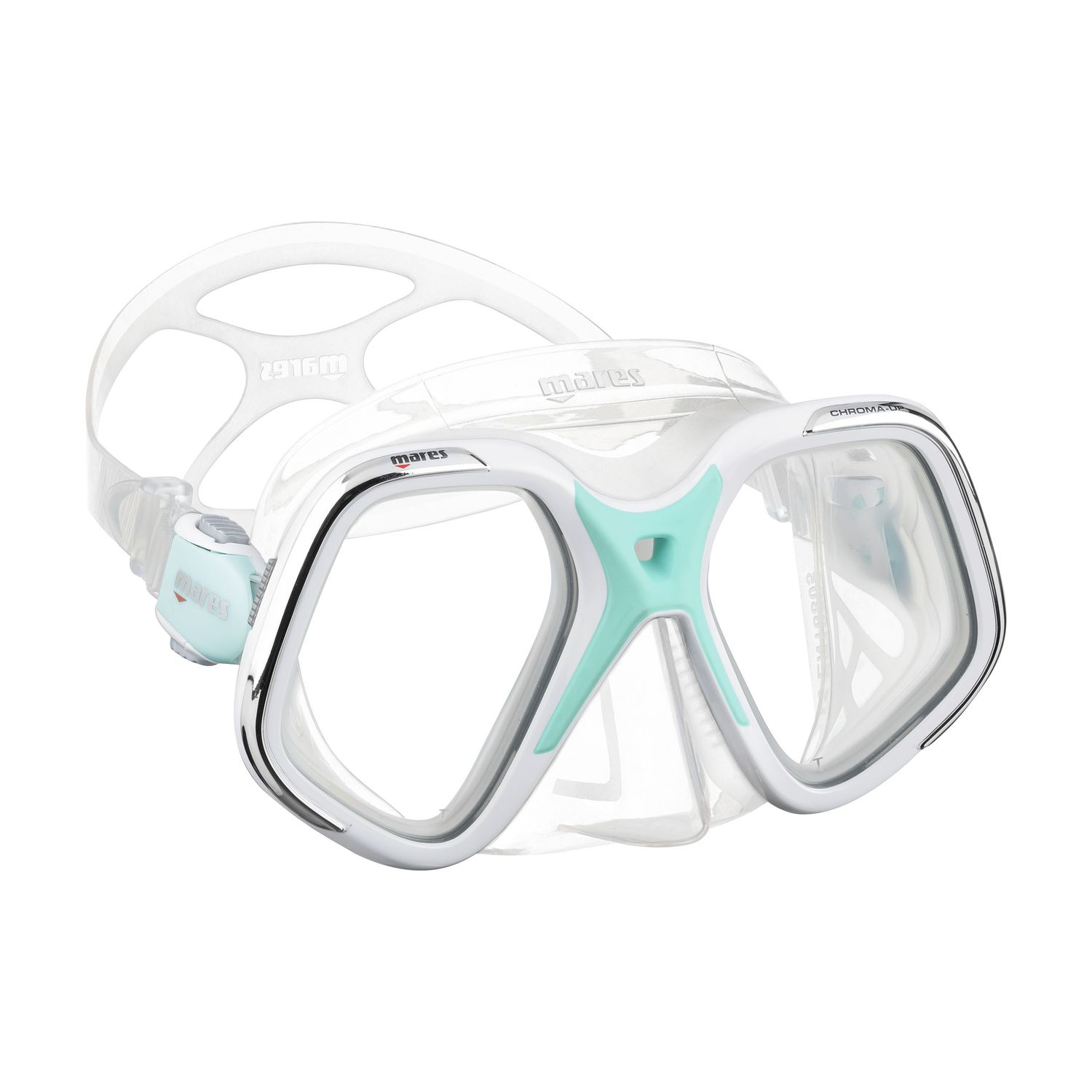 Mares CHROMA UP Maske Farbe: WHITE AQUA CLEAR