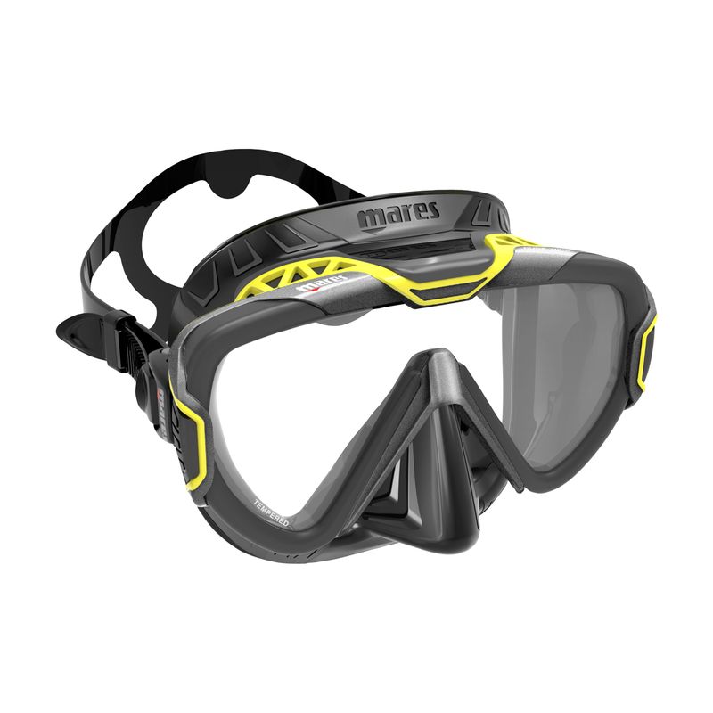 Mares PURE WIRE Maske Farbe: GREY YELLOW BLACK Mares PURE WIRE Maske Farbe: GREY YELLOW BLACK
