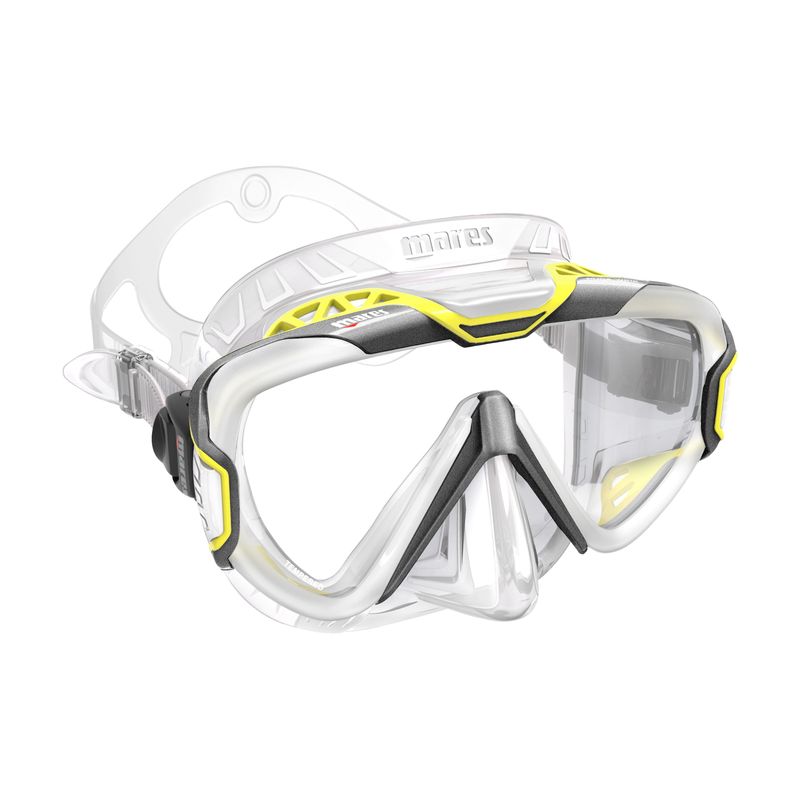 Mares PURE WIRE Maske Farbe: GREY YELLOW CLEAR Mares PURE WIRE Maske Farbe: GREY YELLOW CLEAR