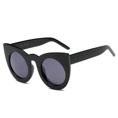 Hinton | Women Round Cat Eye Oversize Sunglasses