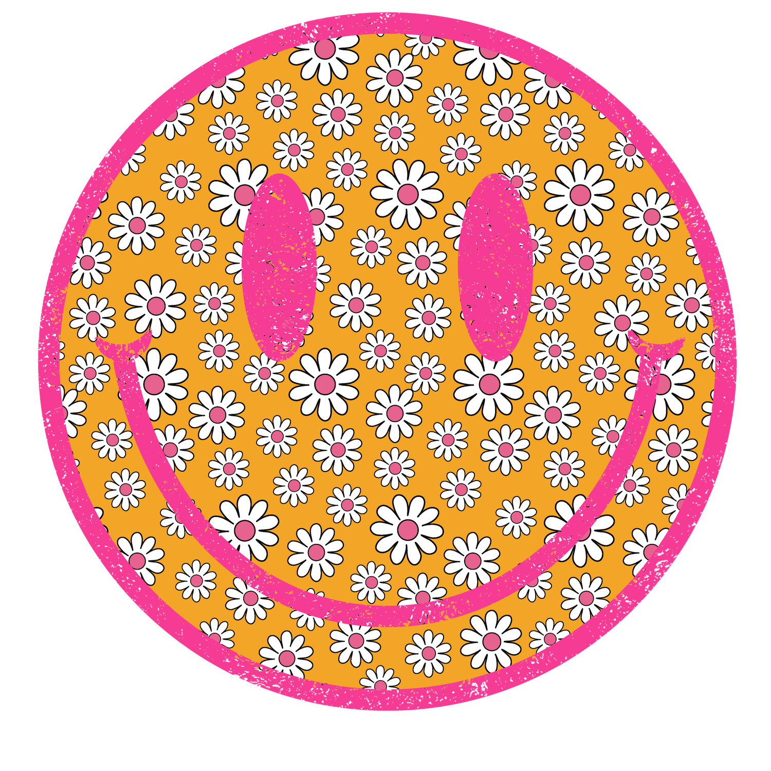 PINK DAISY SMILEY