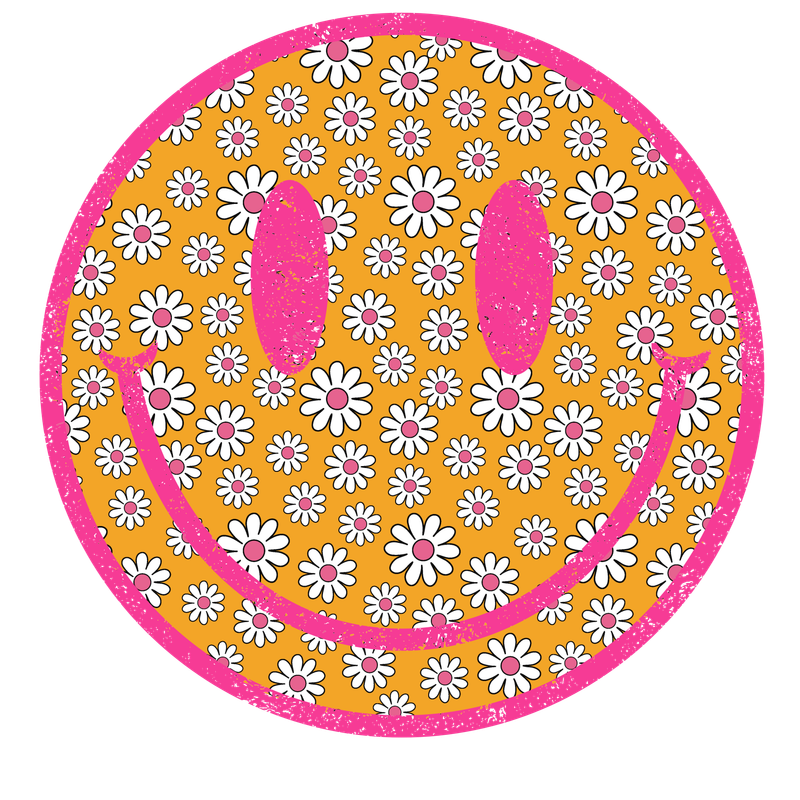 PINK DAISY SMILEY