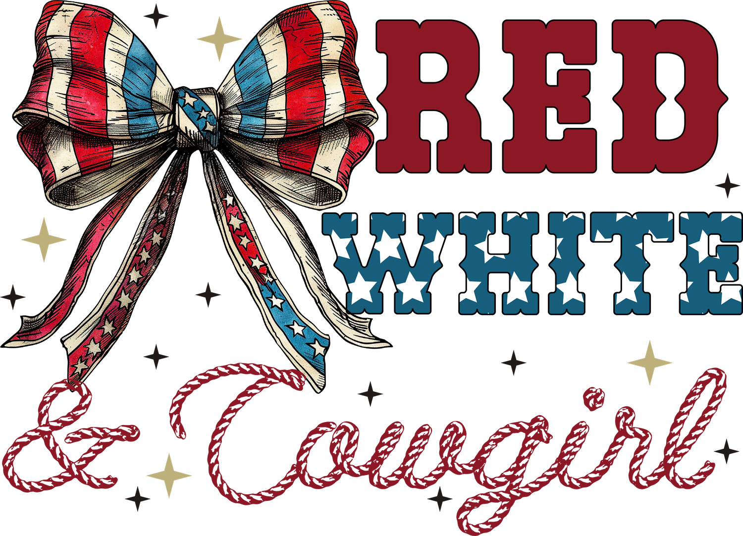 YOUTH RED WHITE AND COWGIRL