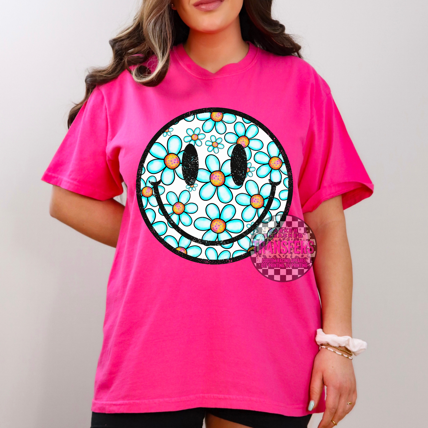 BLUE DAISY SMILEY