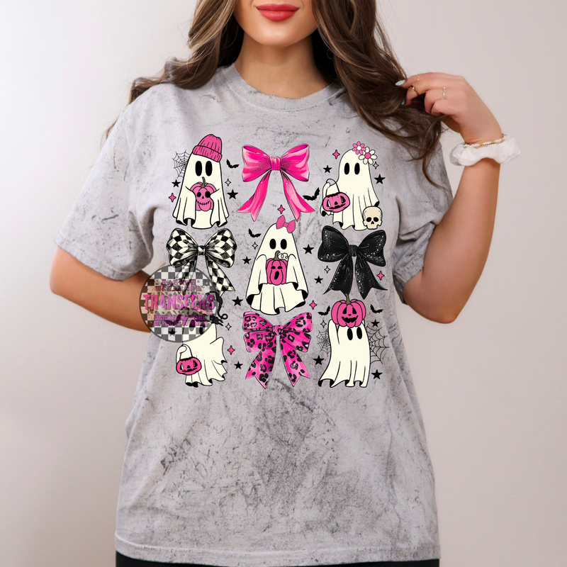 GHOSTS WITH PINK BOWS