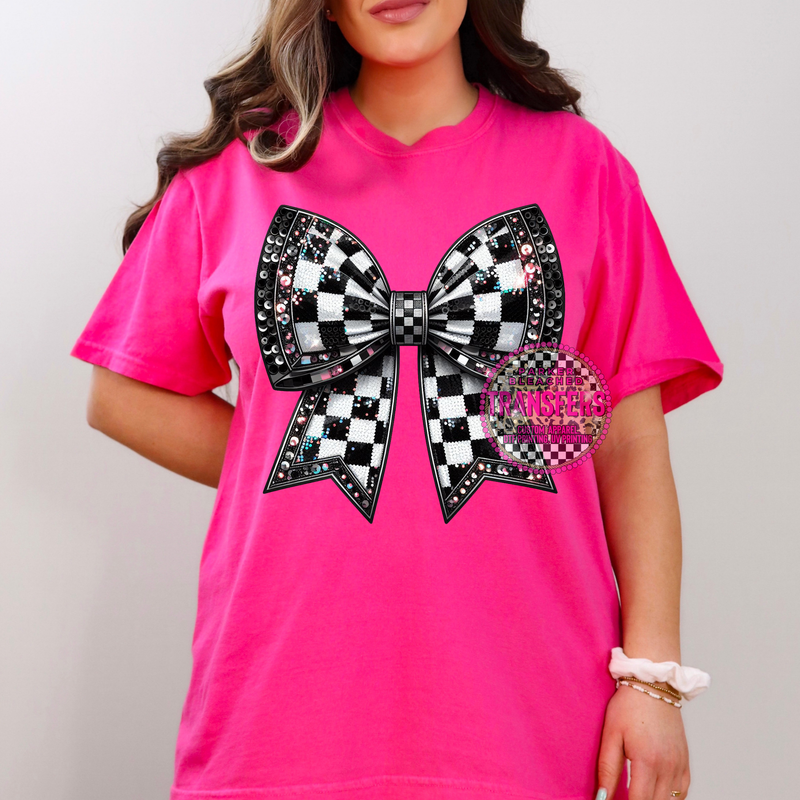 CHECKERED BOW