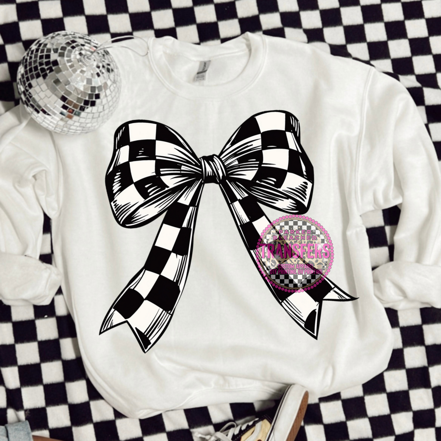 CHECKERED BOW