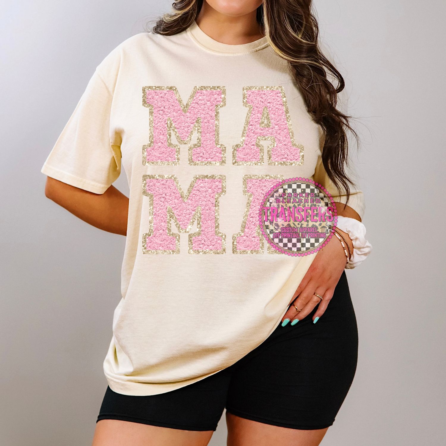 MAMA PINK FAUX CHENILLE