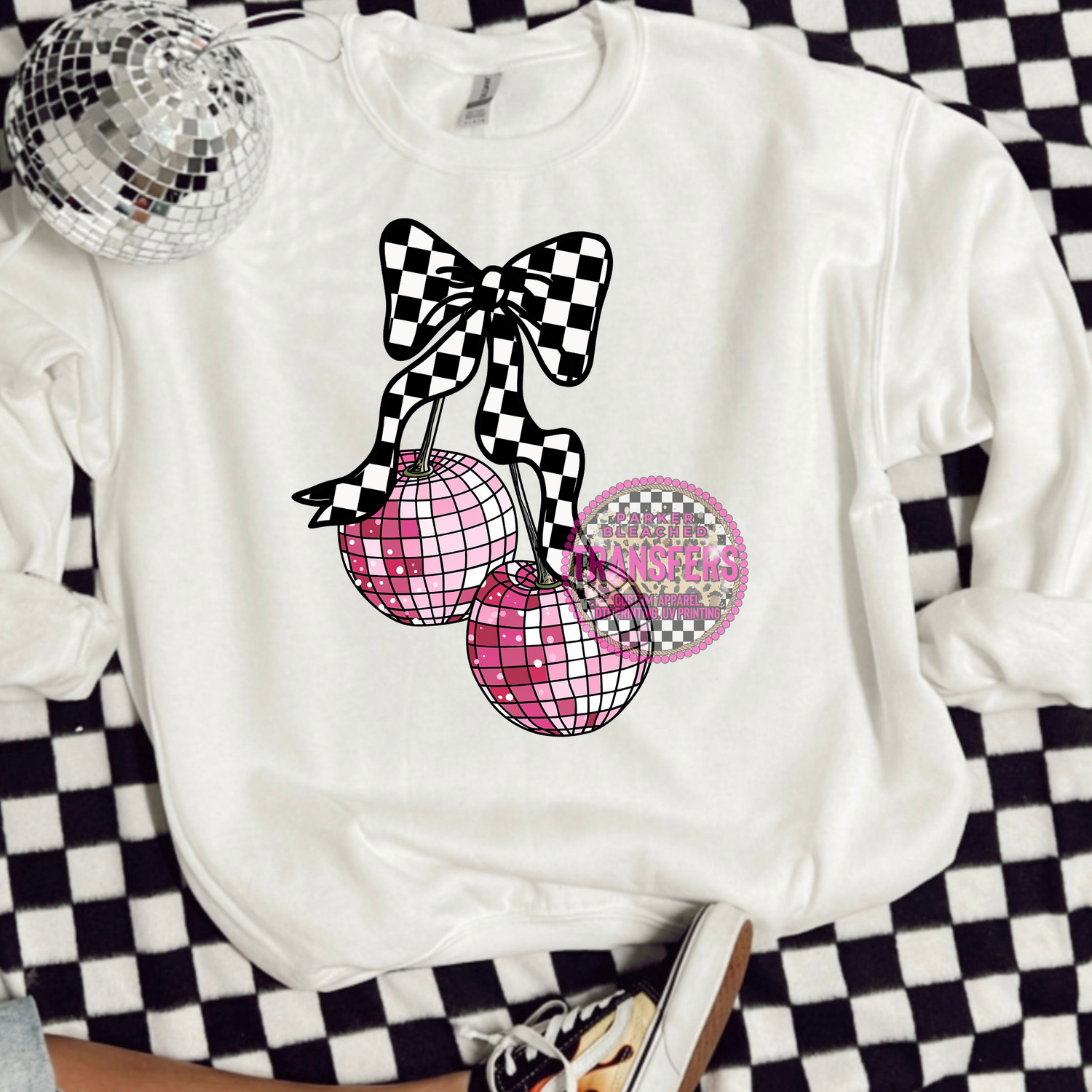 CHECKERED CHERRY BOW