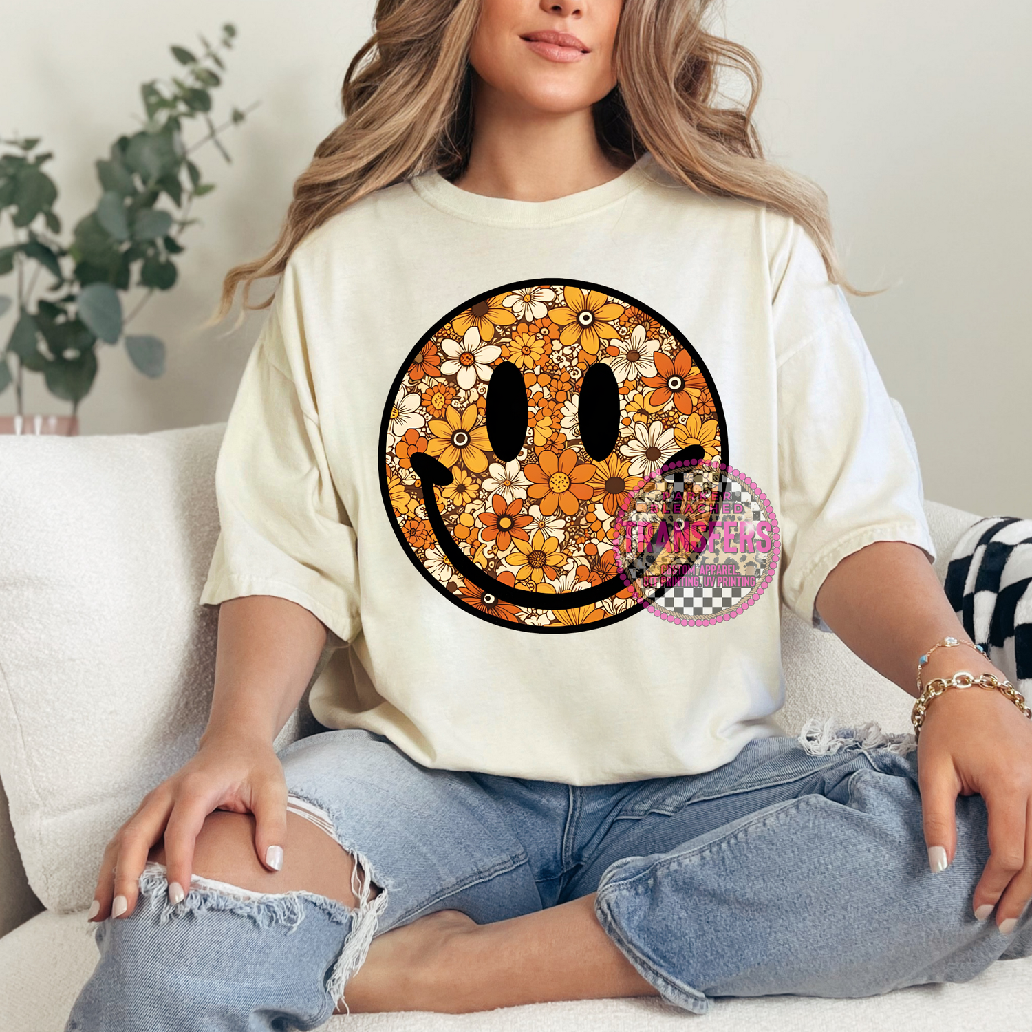 FALL FLORAL SMILEY