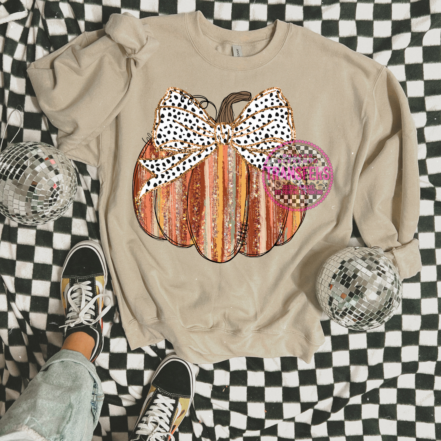 DOT BOW PUMPKIN