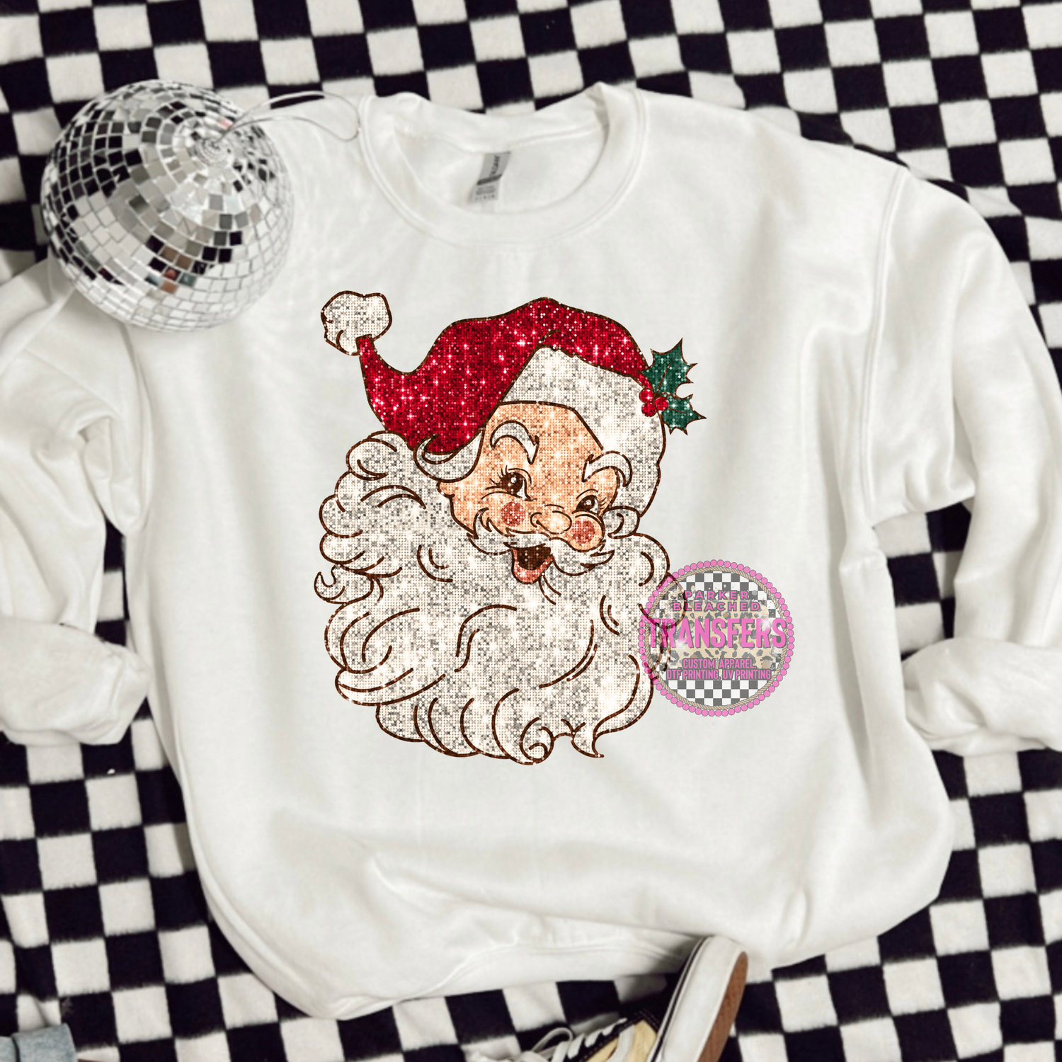 RETRO GLITTER SANTA