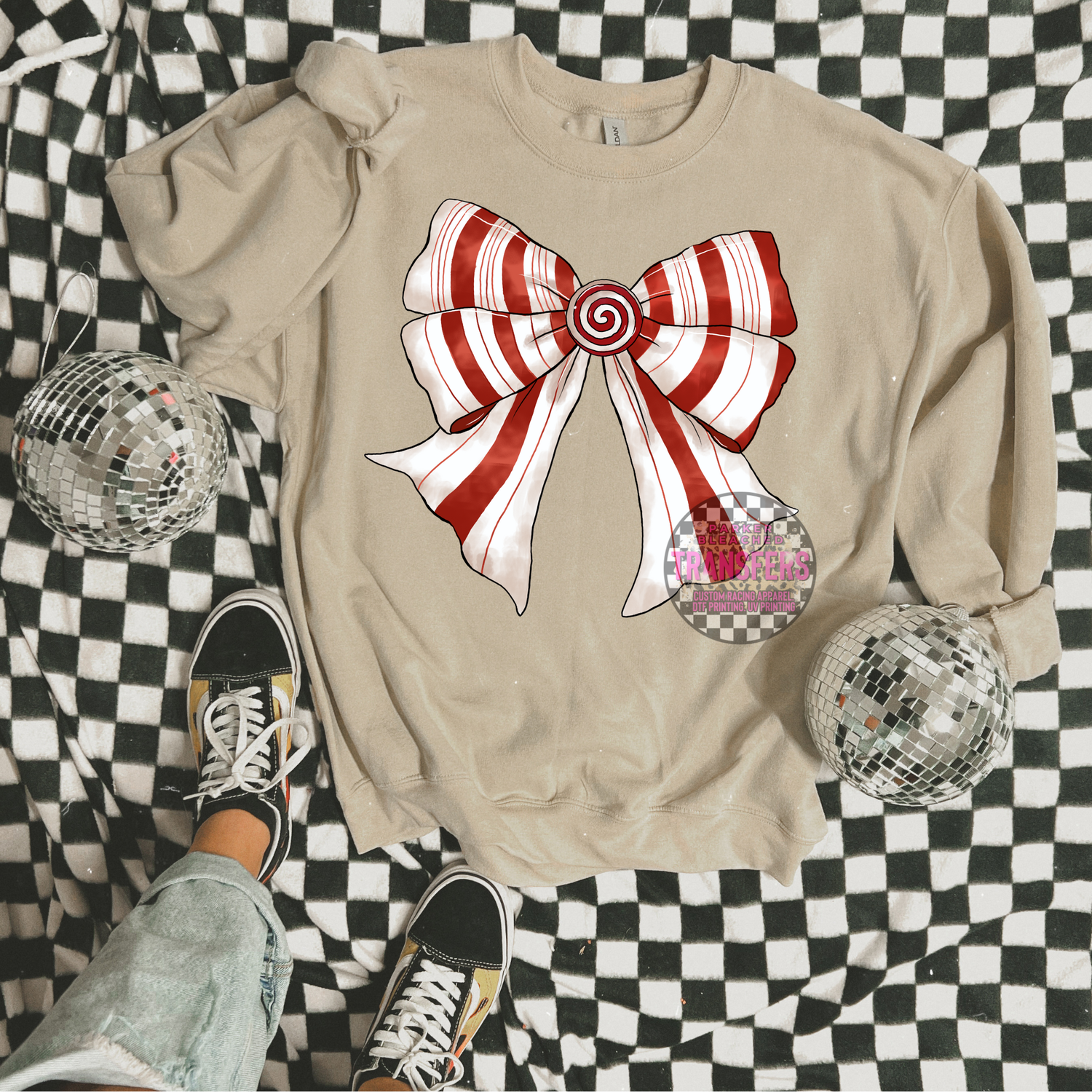 CANDY CANE BOW