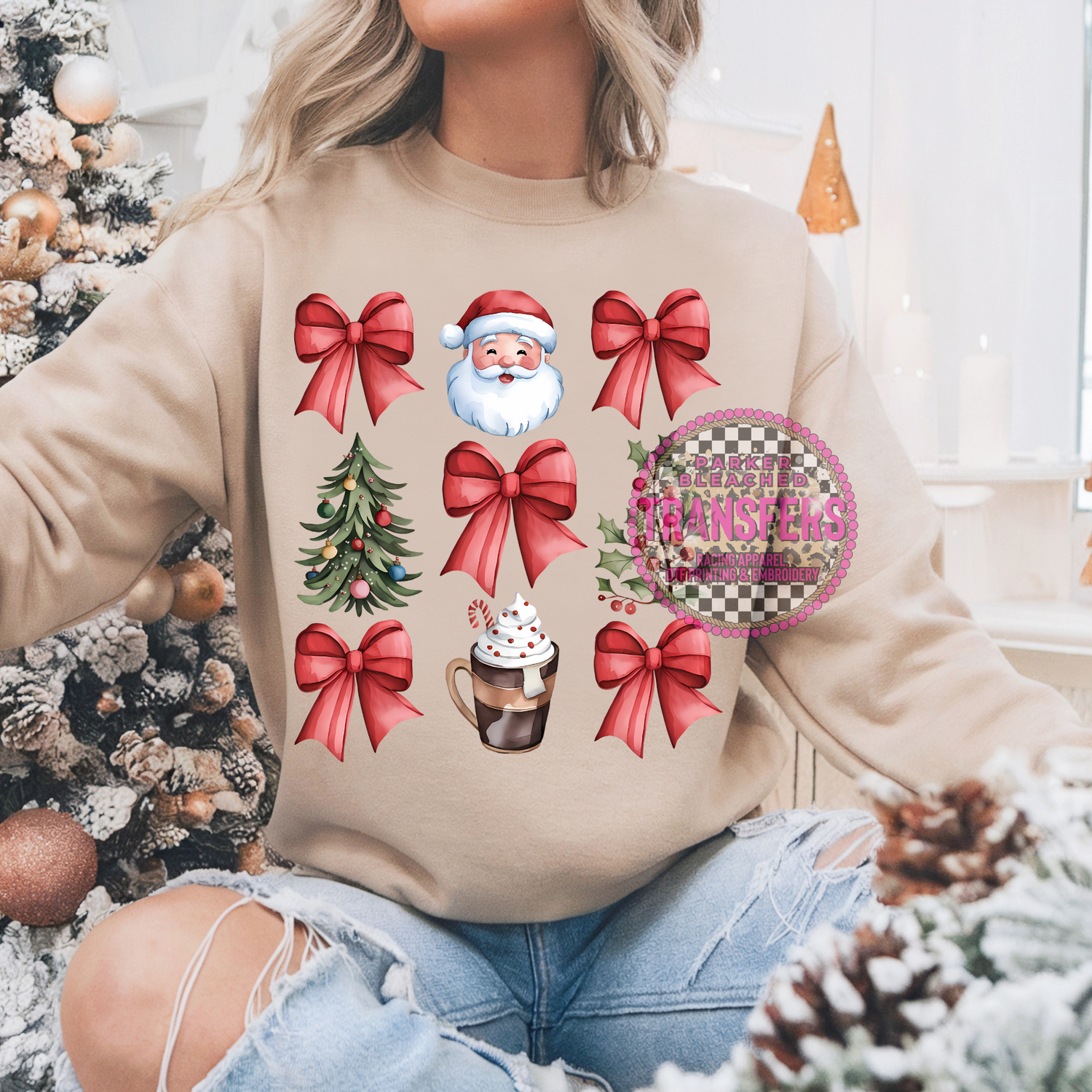SANTA BOWS AND SUCH