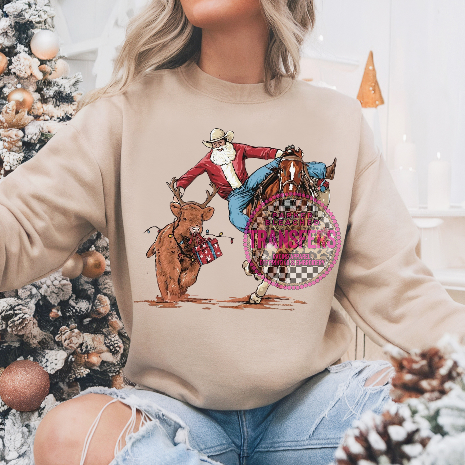 SANTA BULL RIDING