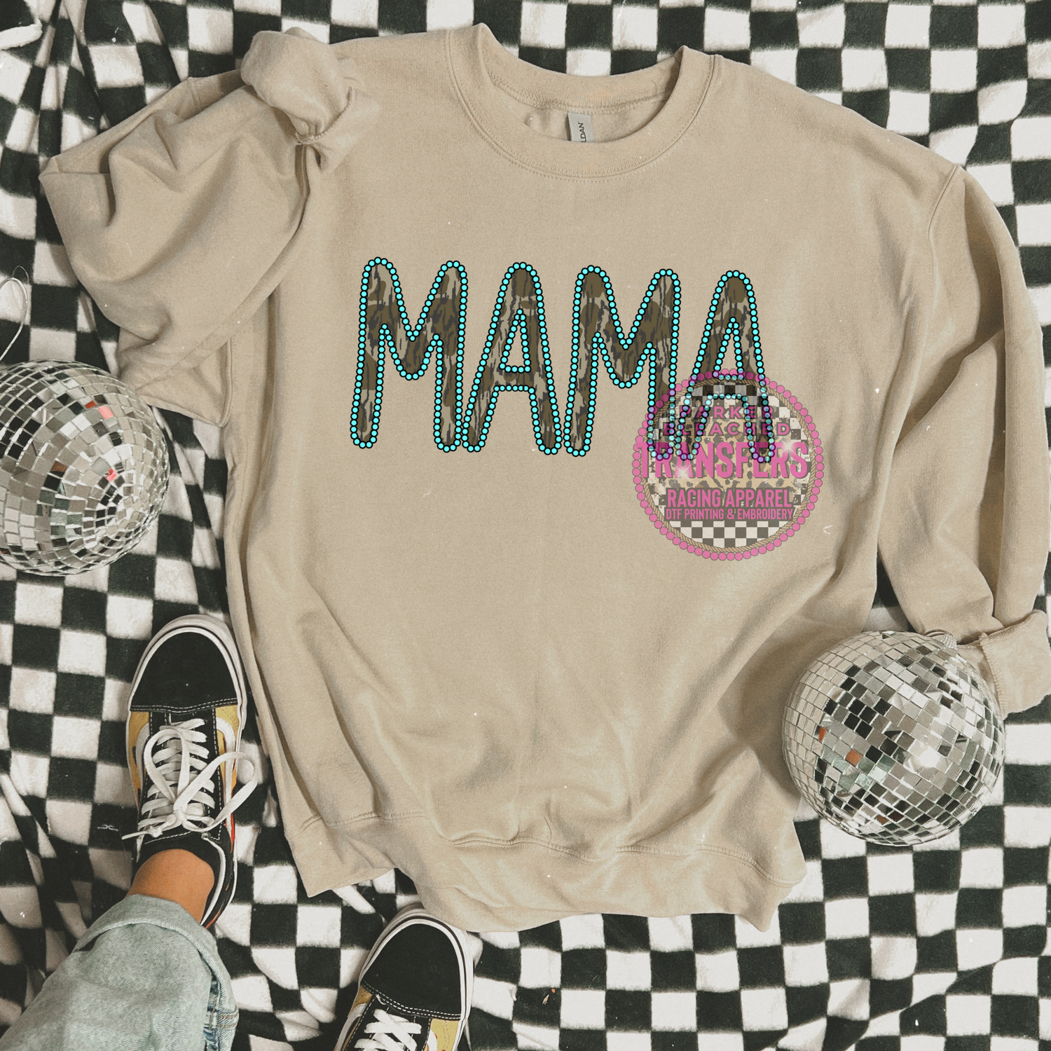 CAMO AND TEAL MAMA