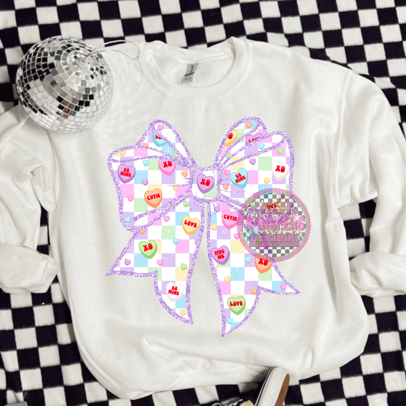 CANDIED HEARTS BOW