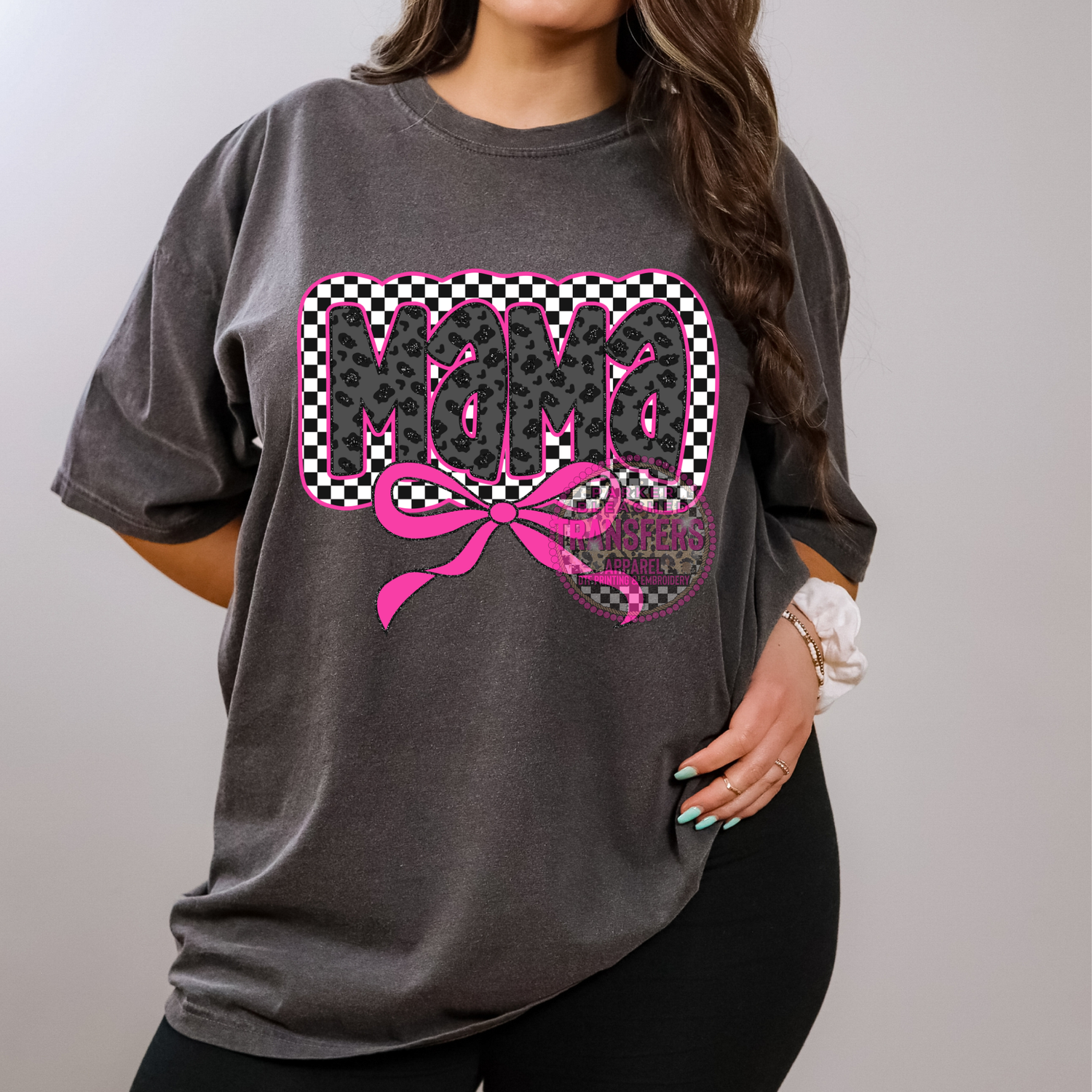 CHECKERED BOW MAMA