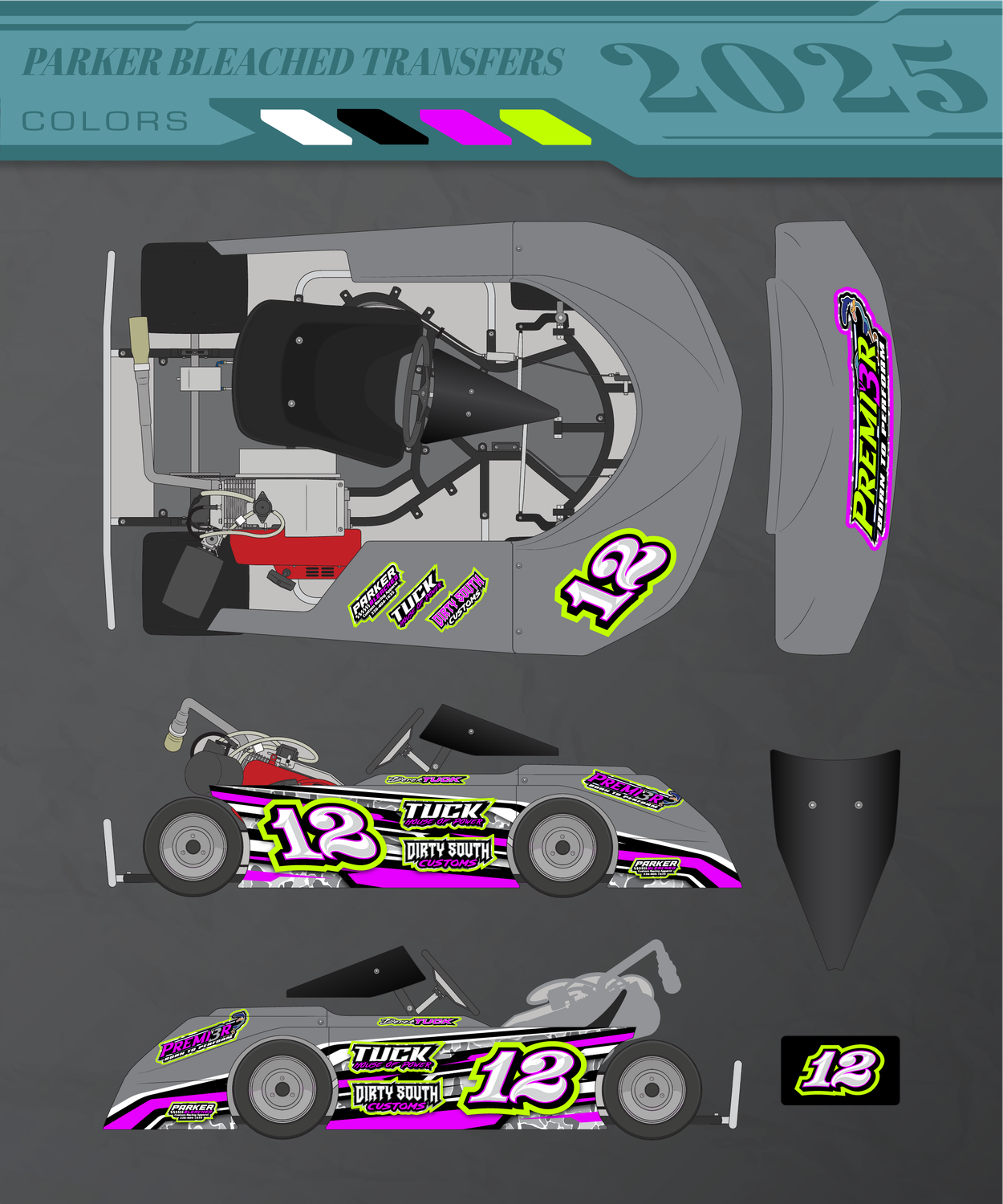 GO KART WRAP - DEPOSIT PAID with VISOR
