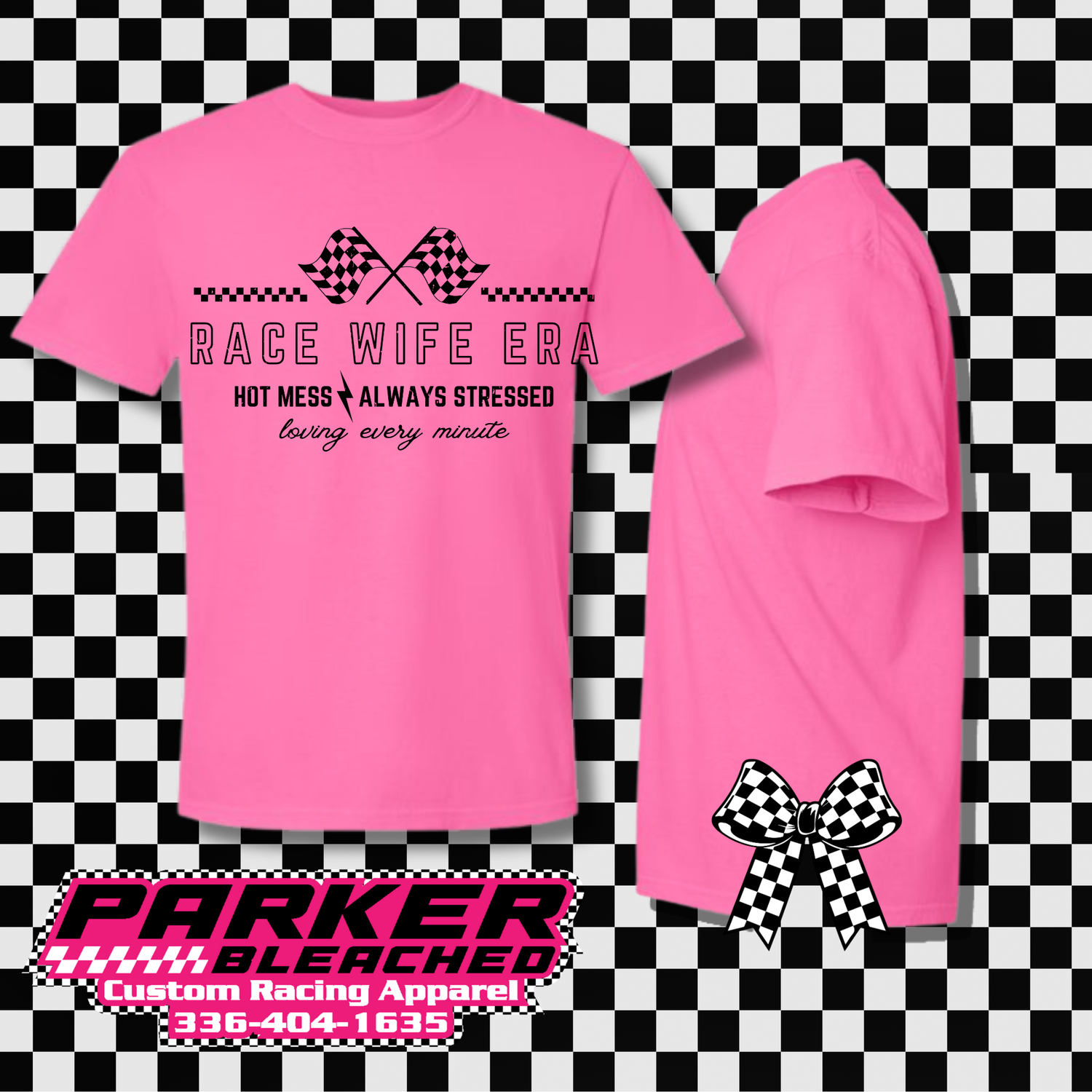 RACE WIFE ERA WITH SPLIT BOWS ON SIDES (COMFORT COLOR)