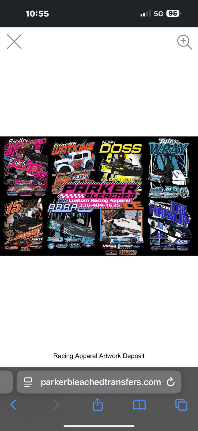 Racing Artwork Deposit (design &amp; purchase Transfers)