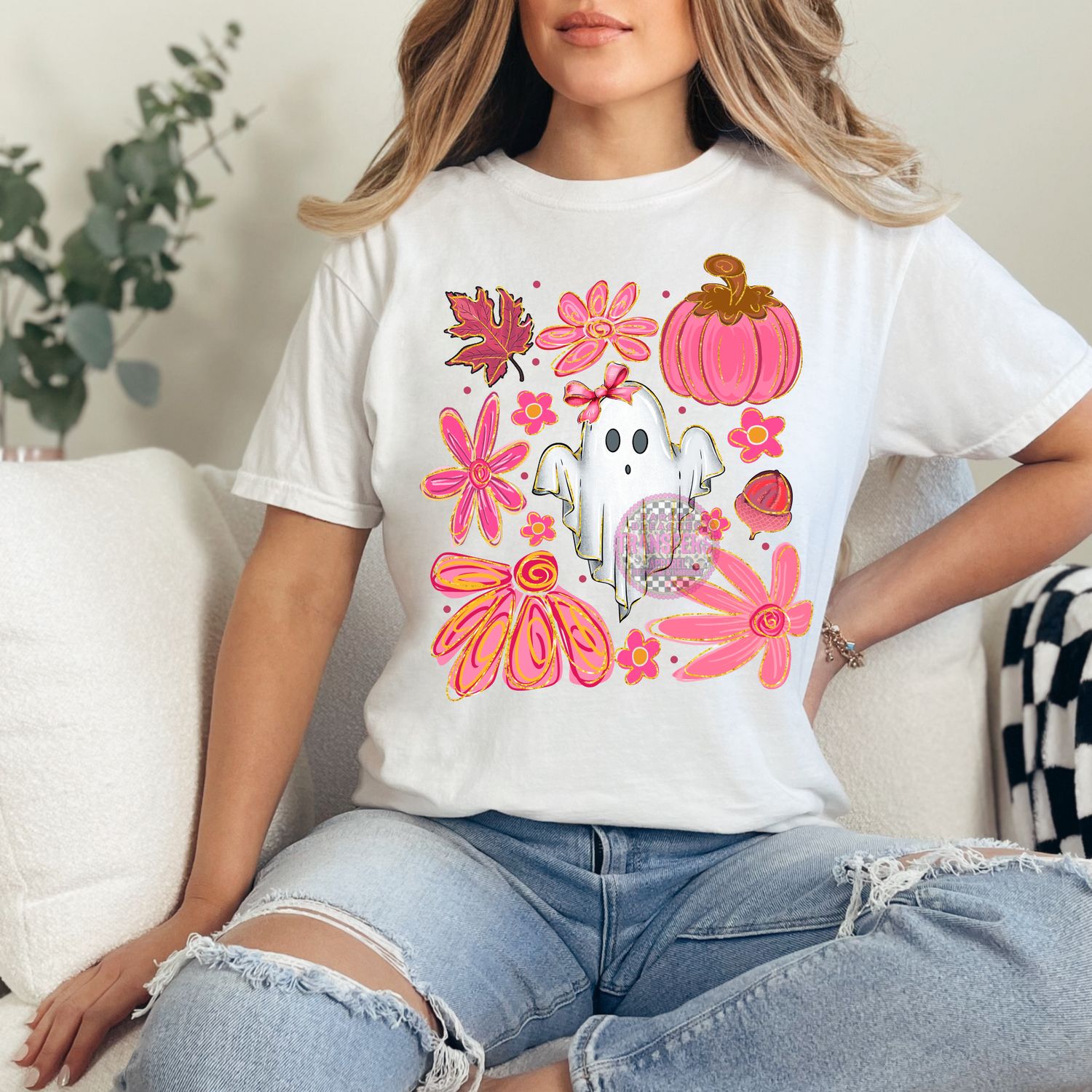 PINK FLORAL GHOST