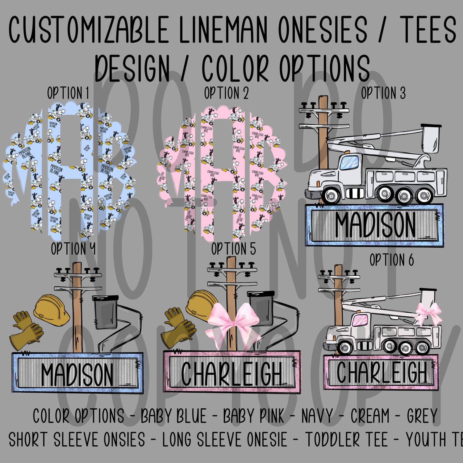 LINEMAN- ONESIE - TODDLER - YOUTH