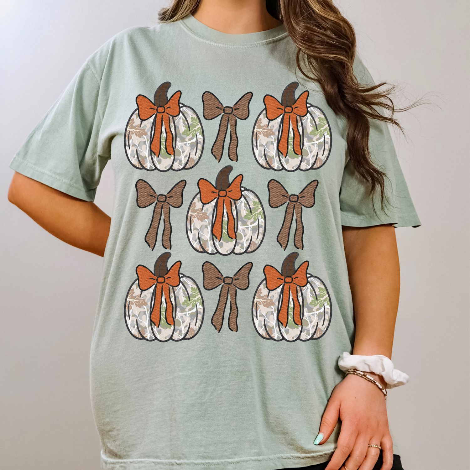 Camo Pumpkin Comfort Color Tee