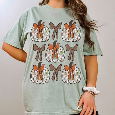 Camo Pumpkin Comfort Color Tee