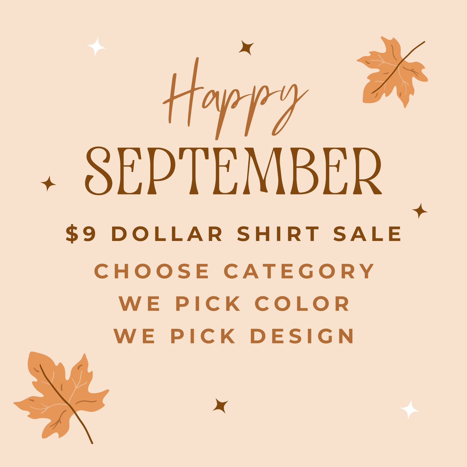 $9 SHIRT SALE - TODAY ONLY