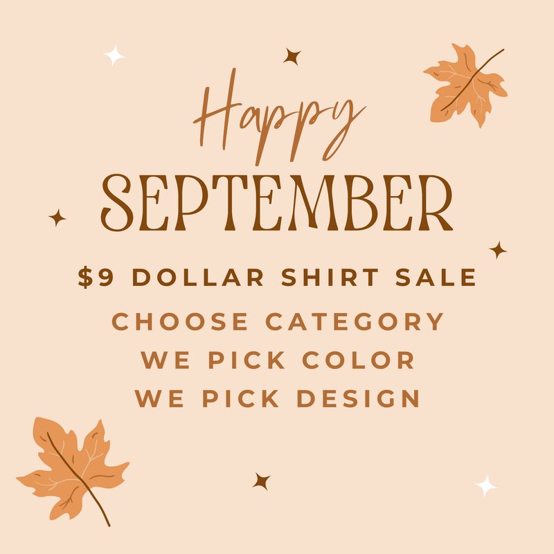 $9 SHIRT SALE - TODAY ONLY