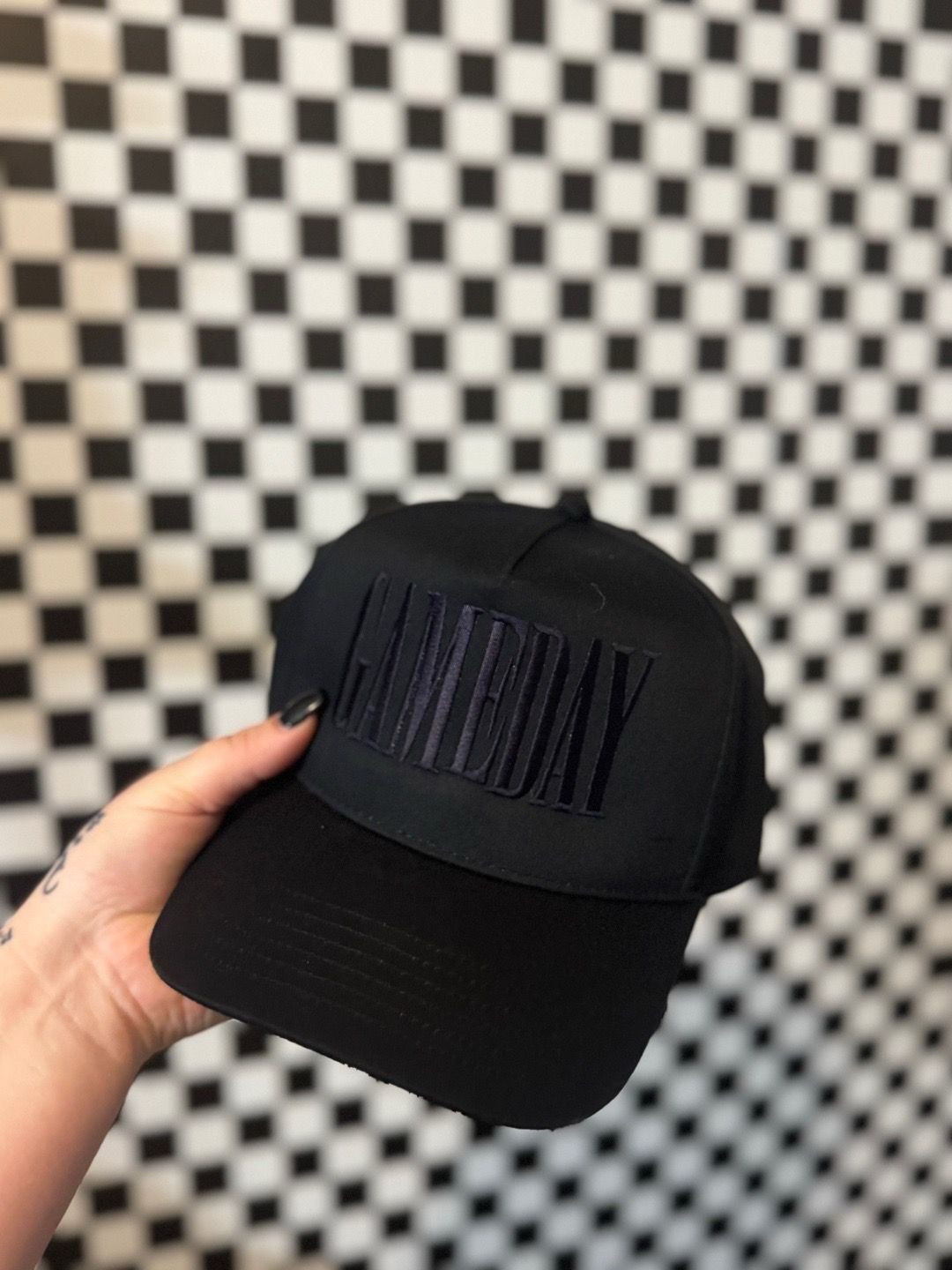 Black On Black Game Day Hat
