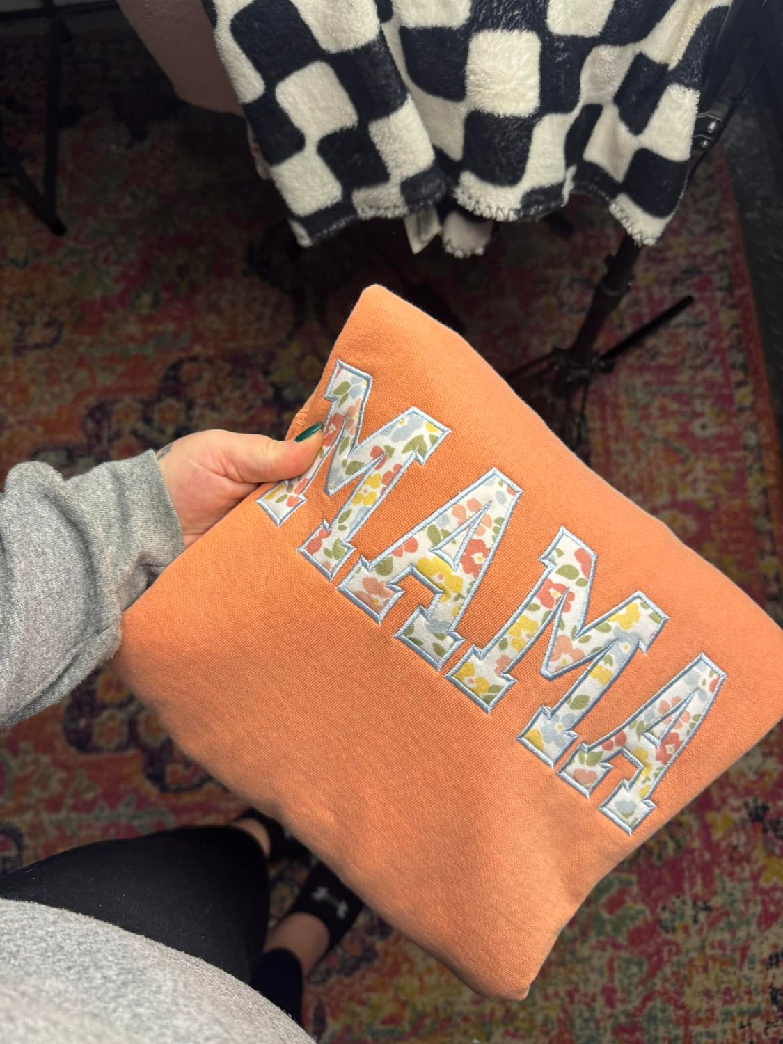 Custom Onesie Embroidery Sweatshirt (Comfort Colors)