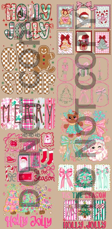 PINK TASTIC CHRISTMAS PREMADE 22X45