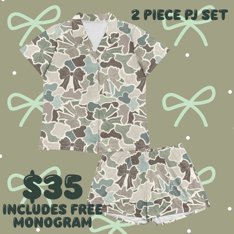 Camo 2 Piece PJ Set