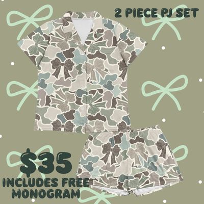 Camo 2 Piece PJ Set
