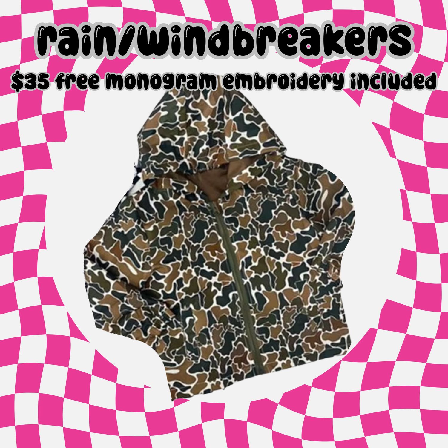 Rain/Windbreaker Jackets *PREORDER ARRIVAL 12/1O