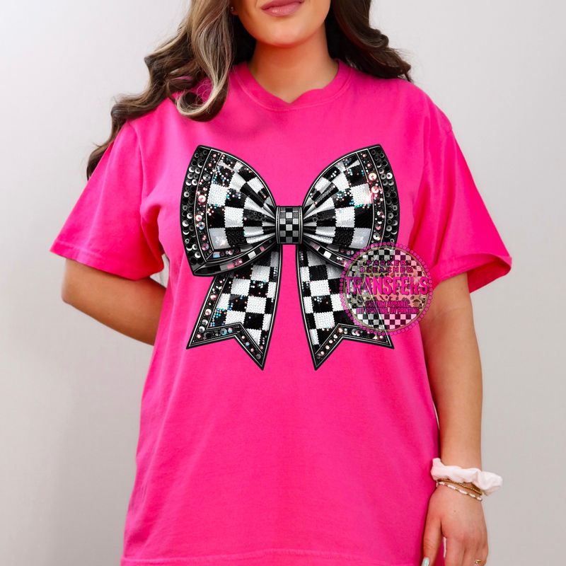 CHECKERED BOW