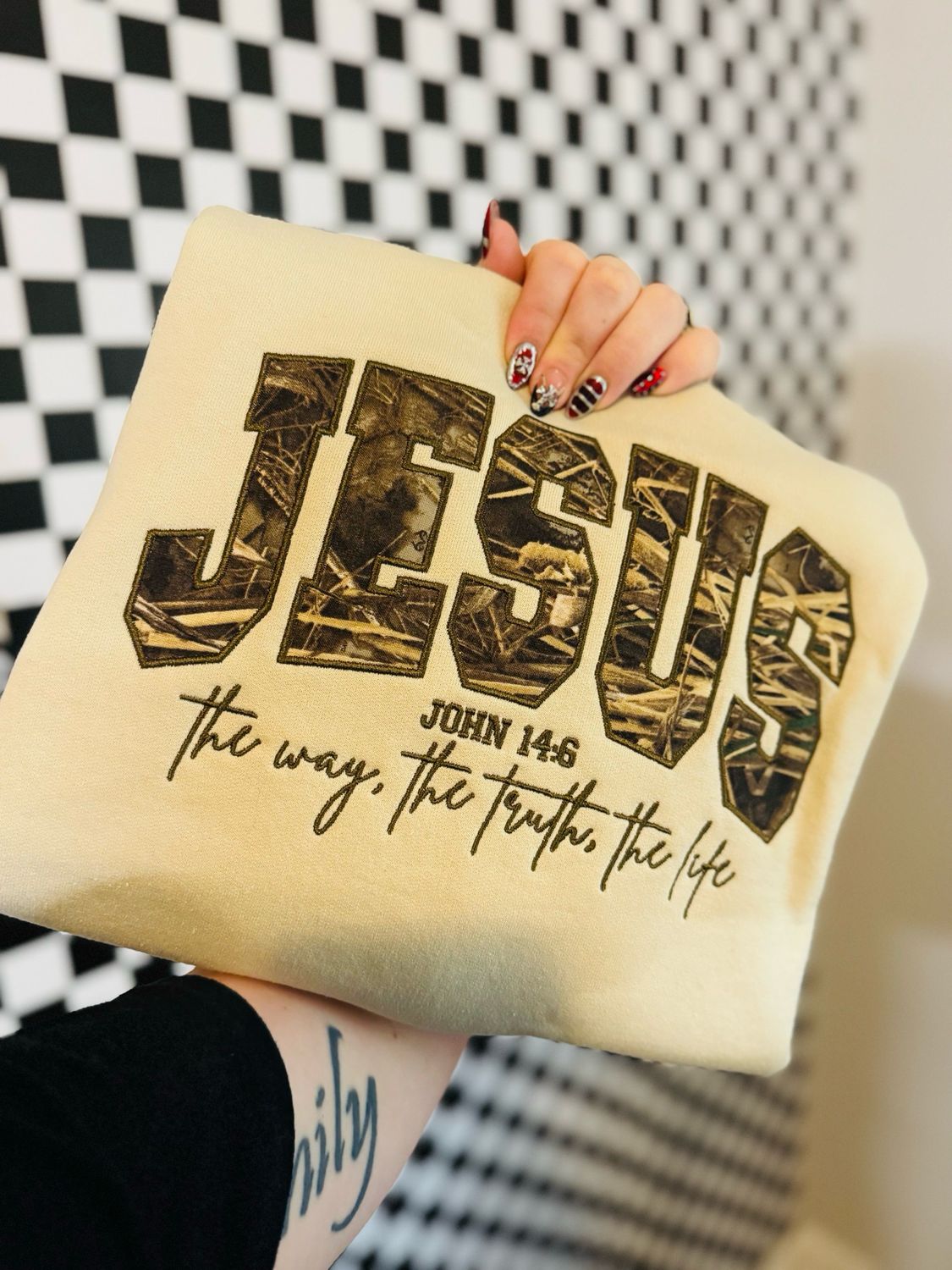 Jesus Embroidered Crewneck