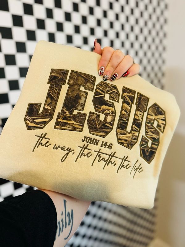 Jesus Embroidered Crewneck