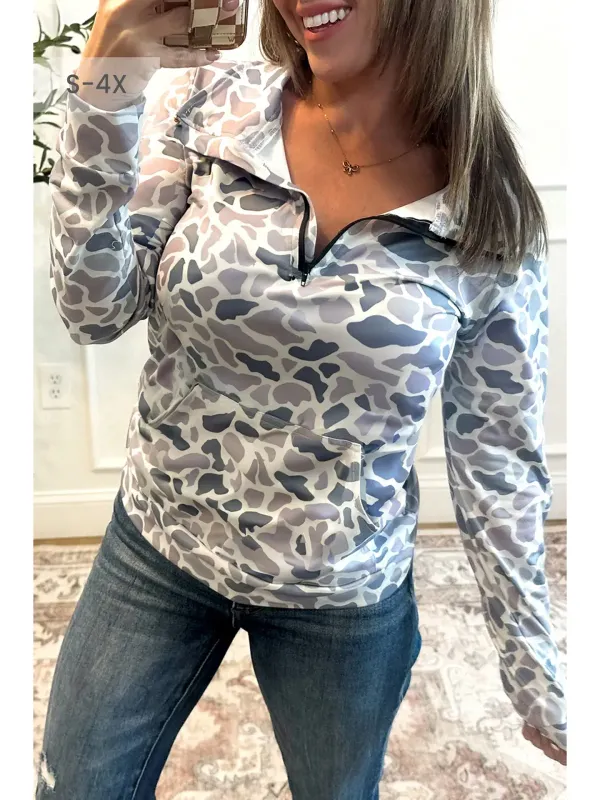 Camo Quarter Zip