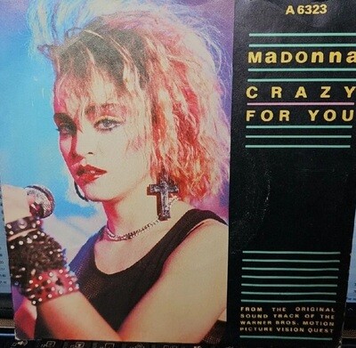 Madonna Crazy For You 7&quot;, Single, Whi