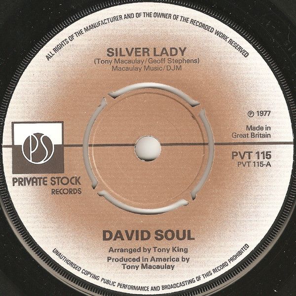 David Soul - Silver Lady (7&quot;, Single) (Near Mint (NM or M-))