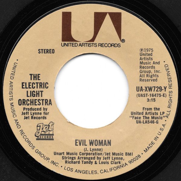 The Electric Light Orchestra* - Evil Woman (7&quot;, Single, Styrene) (Very Good (VG))